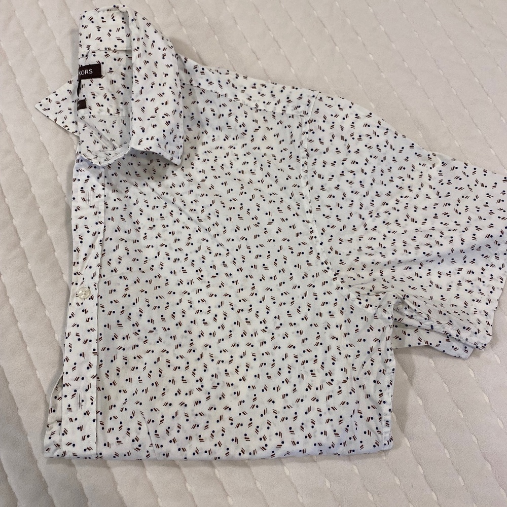 Michael Kors Short Sleeve Button Down